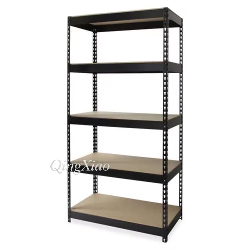 Medium Duty Boltless Steel Shelving Unit Sturdy Metal Garage Storage Rack Easy Assembly For Household Sundries Storage Tasks Use