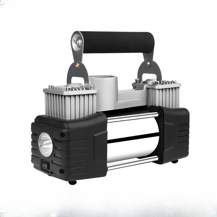 12V Vehicle-mounted Air Pump Double-cylinder High-power 180W Air Compressor Car Tire Inflation Tool