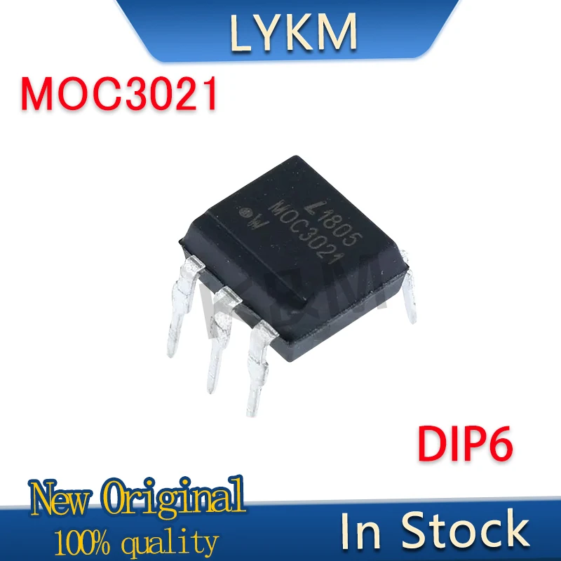 10/PCS New Original MOC3021 3021 DIP6 photocoupler chip In Stock