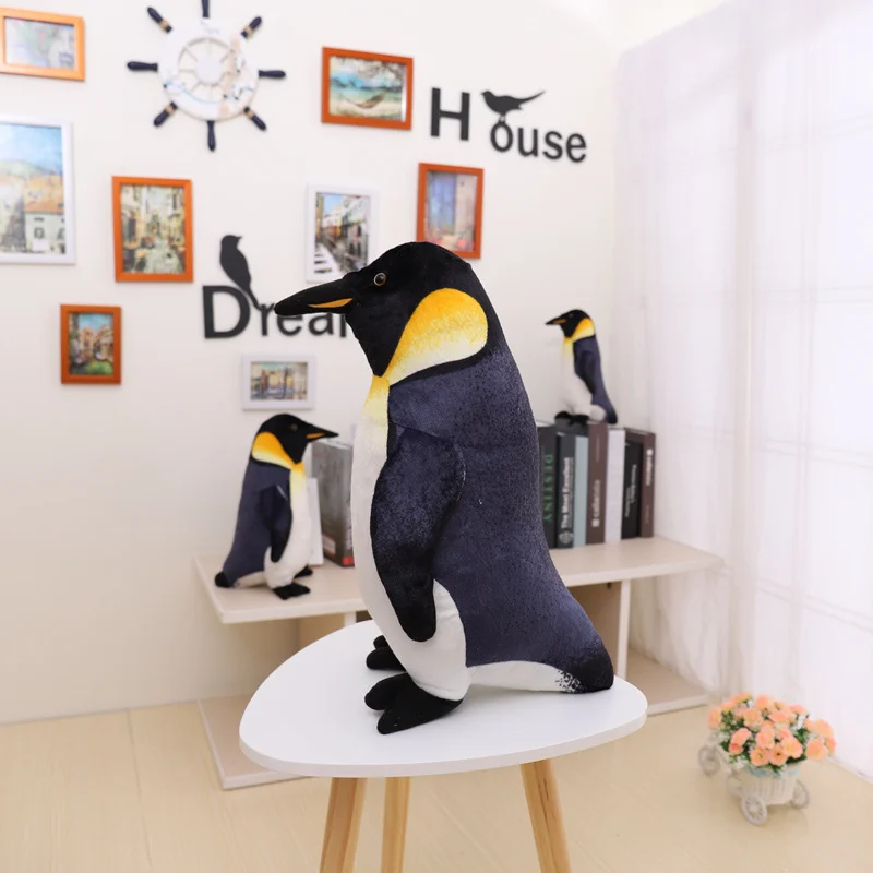 25-55cm Simulation Cute Standing Penguin Family Plush Toy Reallife Antarctic Marine Animal Stuffed Dolls Birthday Gifts