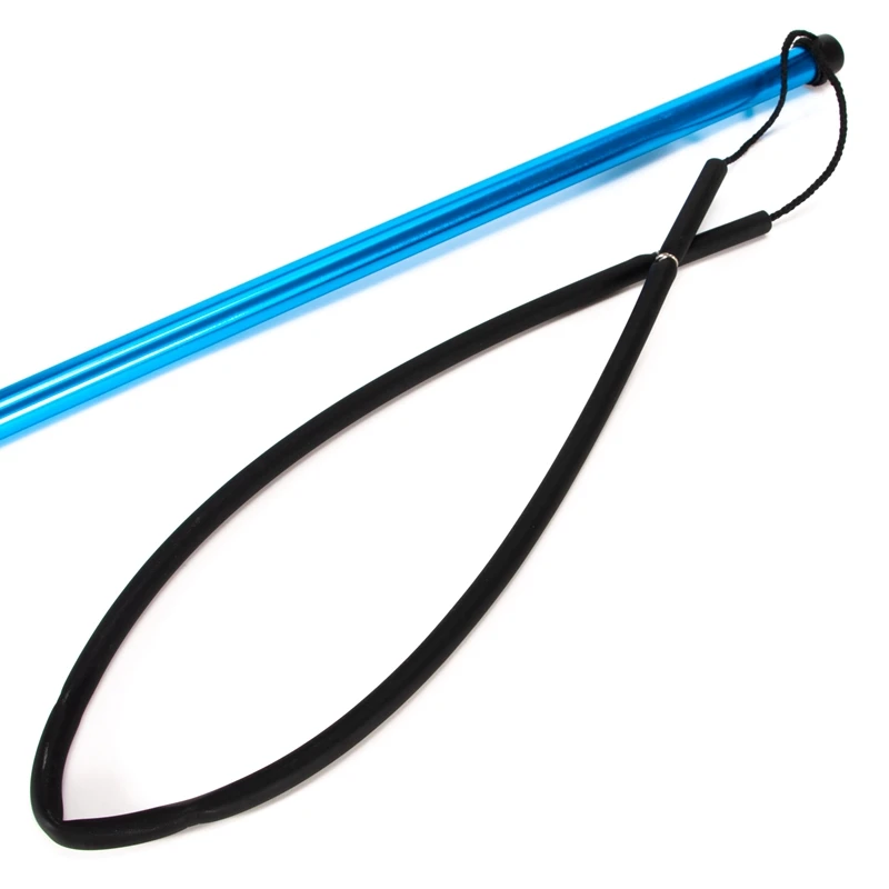 A64E Blue Aluminum Alloy Pole Spear Detachable Three-Section Removable Harpoon Stainless Steel Barbed Rod Steel Fork Clip