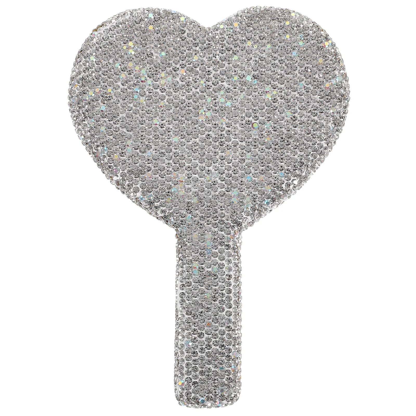 

Rhinestones Cute Hand Held Shaped for Purse Mirrors with Handle Compact