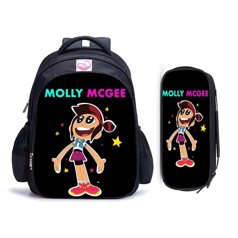 16 Inch The Ghost And Molly Mcgee Boy Girl Teenager Schoolbag Large Capacity Backpack Fashion College Student Rucksack Mochila