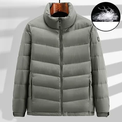 Large size men's down jacket white duck down plus fat men winter plus down light jacket 8XL men winter jacket 6XL puffer jacket