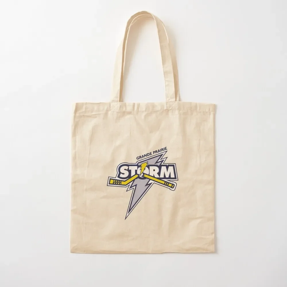 

Grande Prairie Storm Hockey Tote Bag great bag cloth bag woman canvas bags Cloth bags