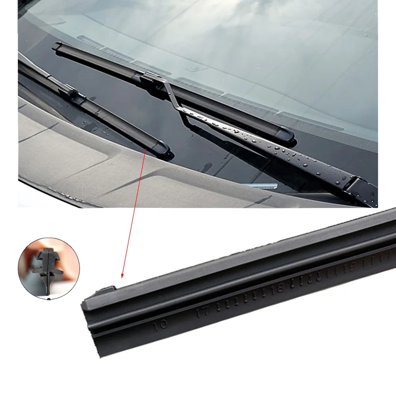 2Pcs Wiper Refill Rubber Strip 28\