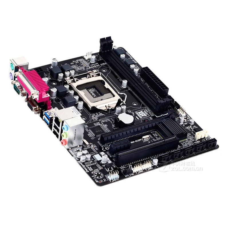 Imagem -06 - Desktop Mainboard Sata Iii Usb 3.0 £ Lga 1155 Ddr3 32gb Ga-b75m-d2p Intel B75