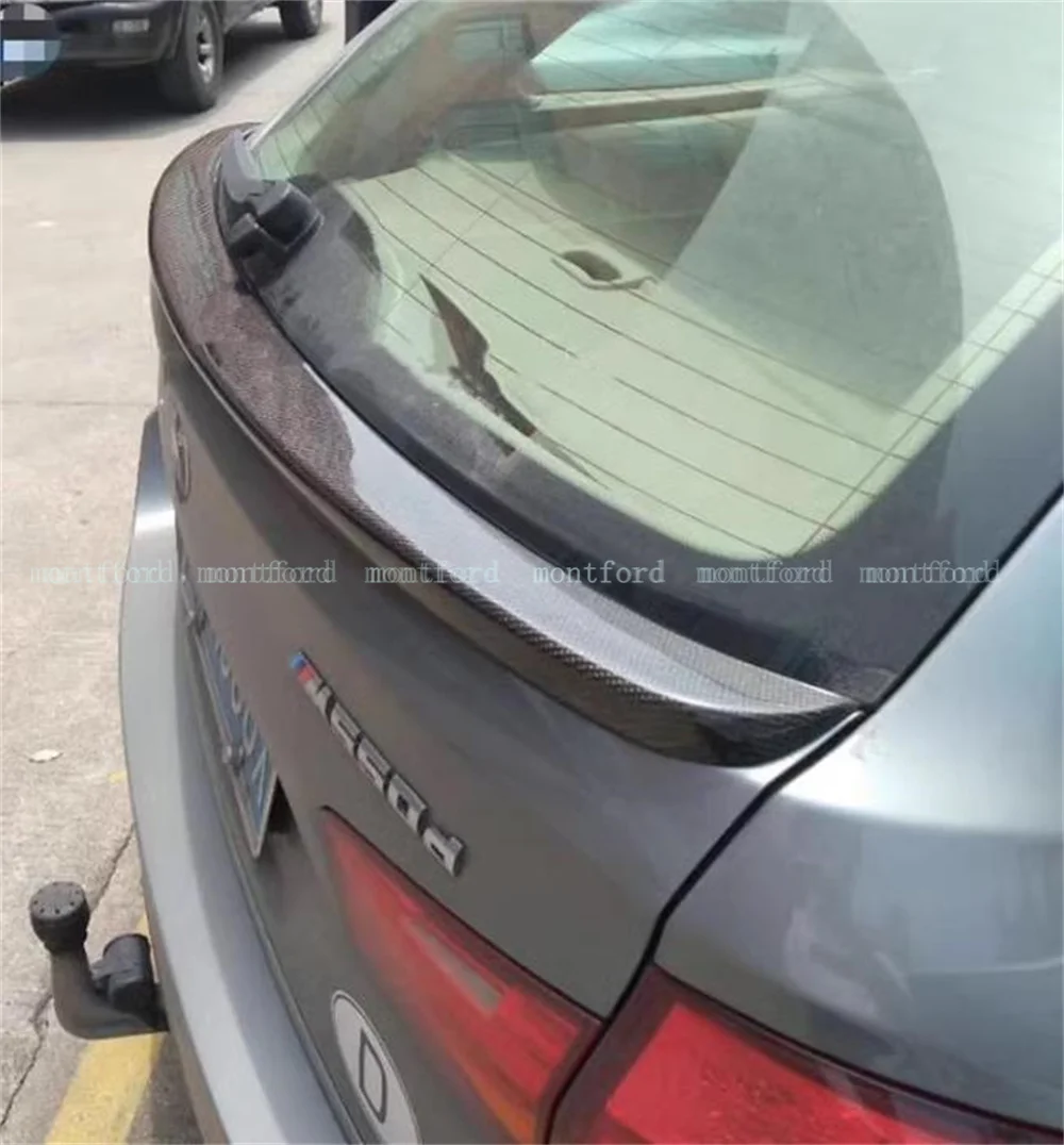 SPOILER CAP For BMW 5 F11 535i Msport 2010-2017 Carbon Fiber Car Wing Rear Roof Spoiler for BMW 5 series Touring (F11) M Sport