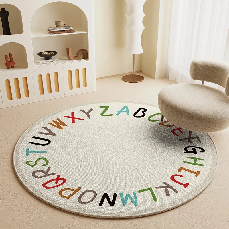 

Modern Minimalist Round Jute Rug with Grey Trim Boho Chic Decor Circle Carpet Neutral Home Decor Accent Rug