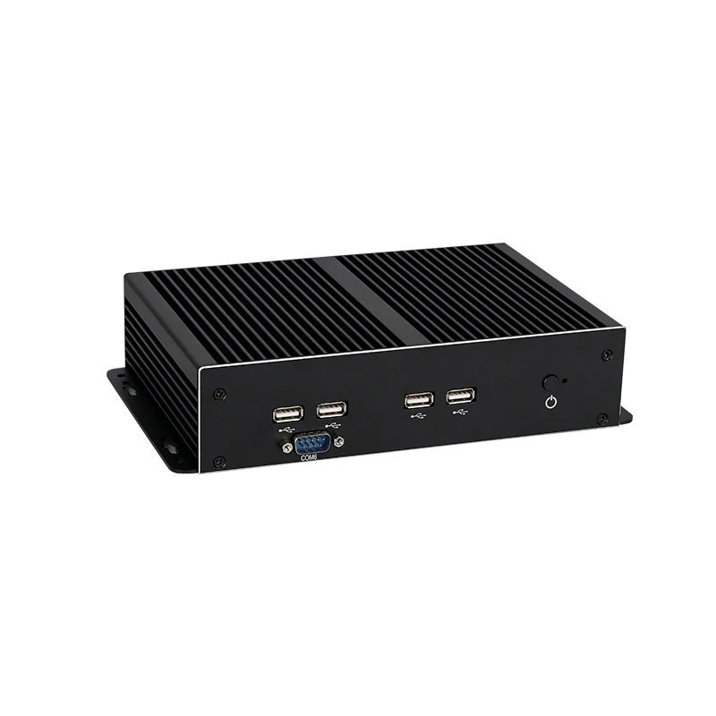 Mini PC industriale XCY con 4xLAN 6xRS232/485 2xUSB3.0 4xUSB2.0 1xHDMI 1xVGA Supporto WiFi LVDS Computer Windows10Pro Ready