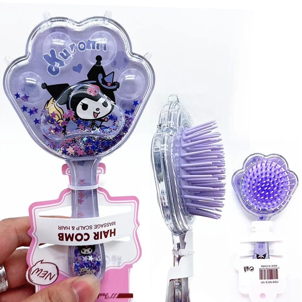 

Sanrio Air Cushion Comb Kuromi Cinnamoroll My Melody Pochacco Kawaii Girl Hair Comb Cartoon Square Massage Combs Girl Gifts