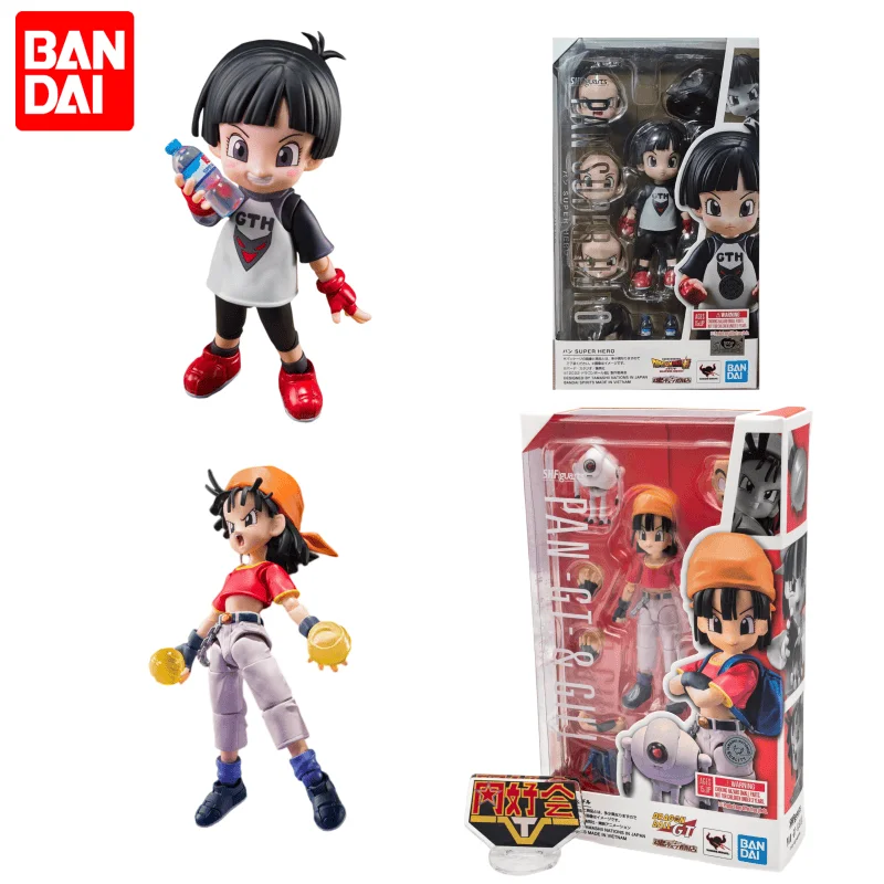 

Original Bandai S.H.Figuarts Pan Super Hero Xiaofang Jilu Dragon Ball Gt Anime Action Collection Figures Model Toys
