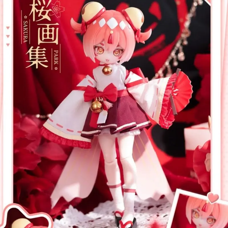 

Sakura Park 1/12 BJD Action Figure Blind Box Articulated Anime Doll Collectible Desktop Ornament Gift for Fans And Collectors