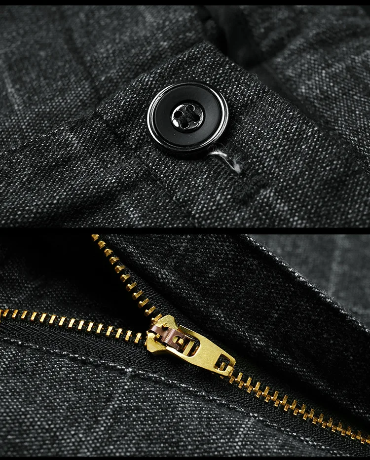 Autumn Thicken Plaid Formal Pant For Men Slim Fit Korea Style Suit Trousers For Men Fashion Office Weeding Party Mens Pants - Image 5