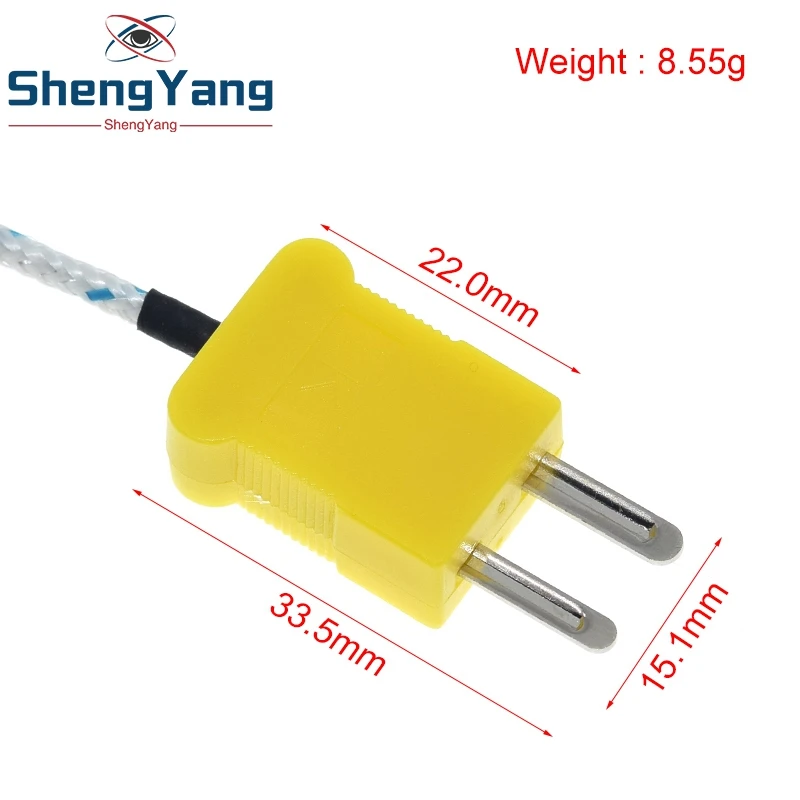 TZT K type surface thermocouple temperature sensor 1m wire thermocouple probe -20~500C image 6