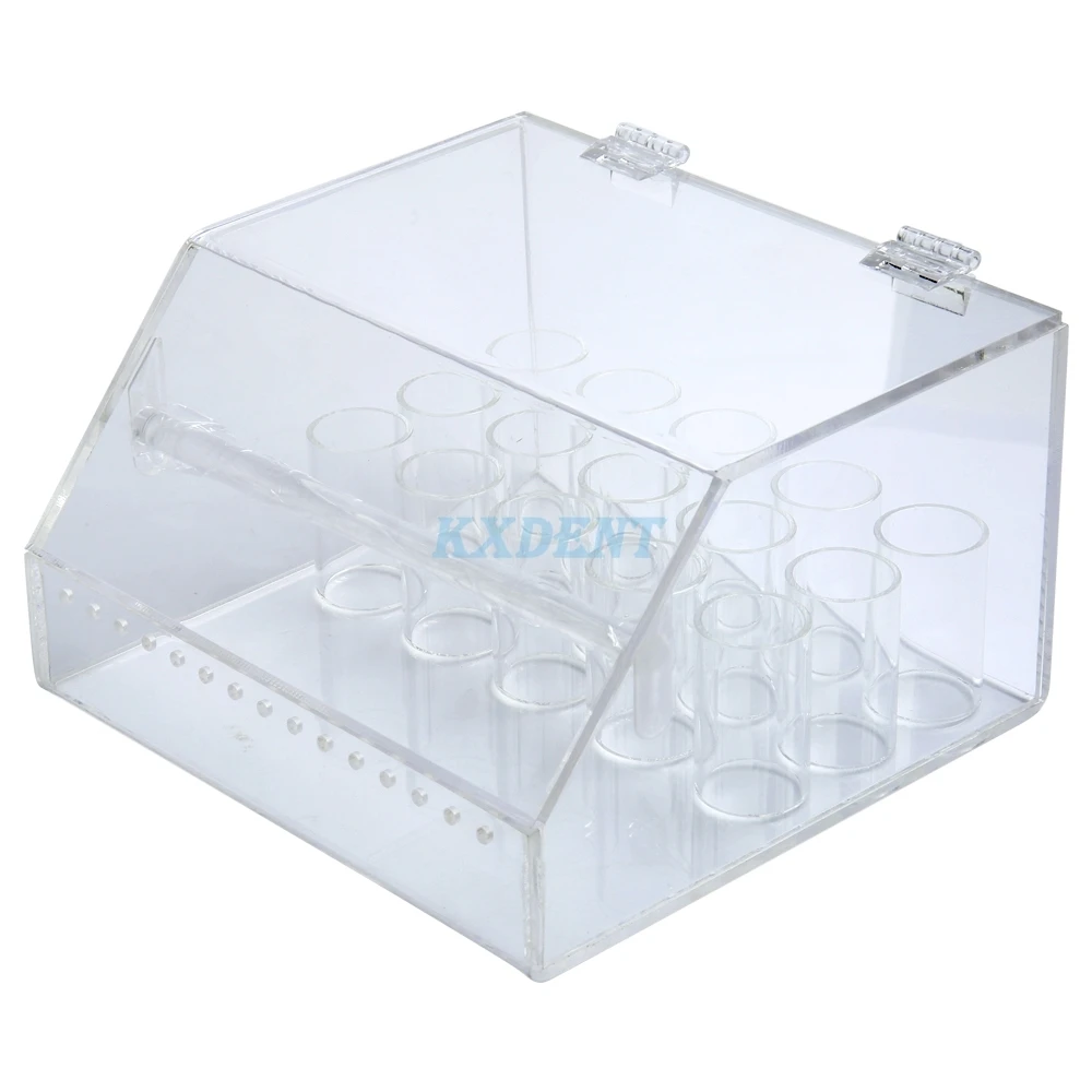 1pcs Dental Orthodontic Ligature Tie Storage Box Elastic Power Chain Dispenser Transparent Placing Box O Ring Holder