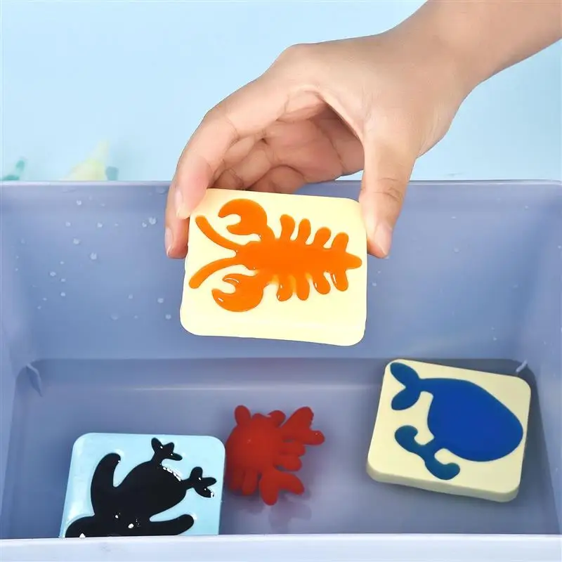 Kids Handmade DIY Craft Painting Stickers Animal Mold 3D Handmade Kits Aqua Fairy Gel Toy Set Handicraft Educational Toys Gift