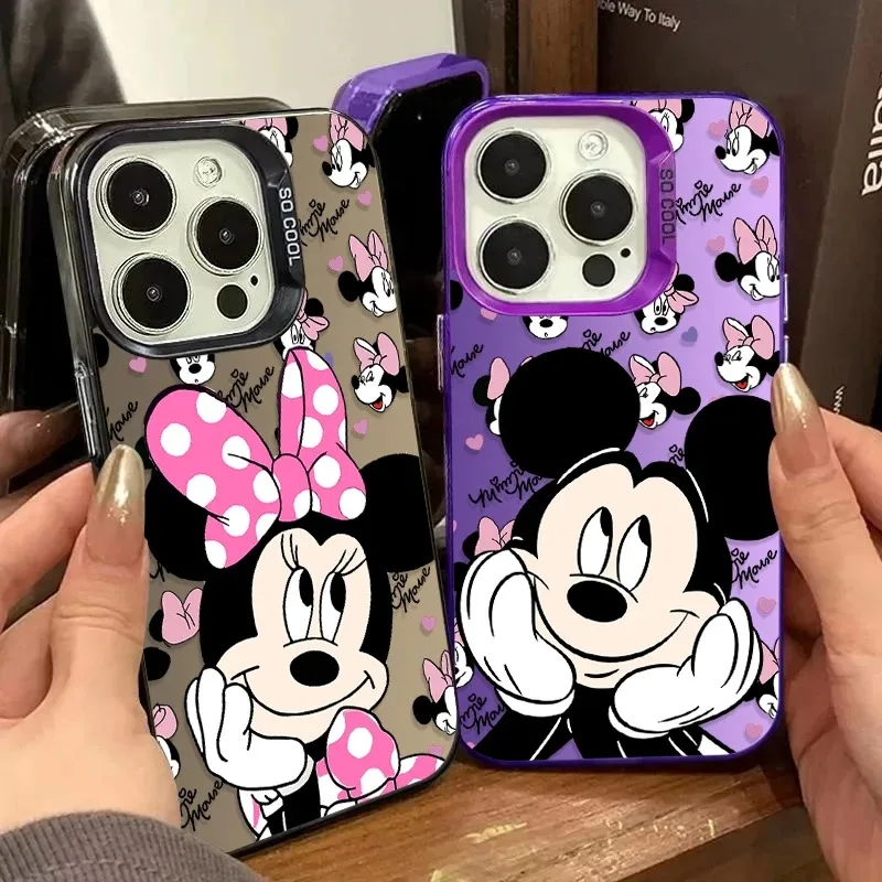 Phone Case for Samsung Galaxy A26 A36 A56 A35 A55 A34 A54 A13 A33 A53 5G A06 A16 A15 A14 A23 A52 A52S Disney Mickey Mouse Couple