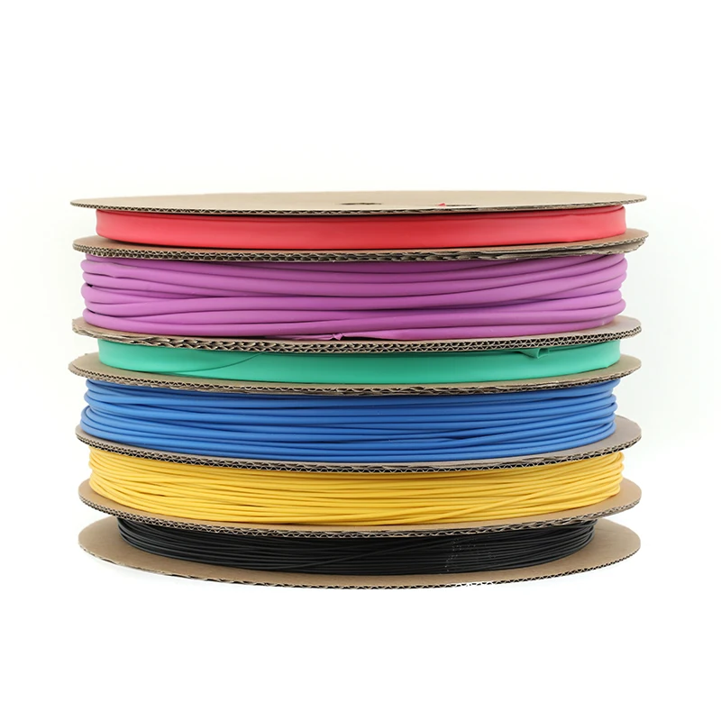 

100Meter/Roll 200Meter/Roll 6/7/8/9/10/11mm Black Wire Protector Cable Sleeve Heat Shrink Tube Shrinkable Tubing