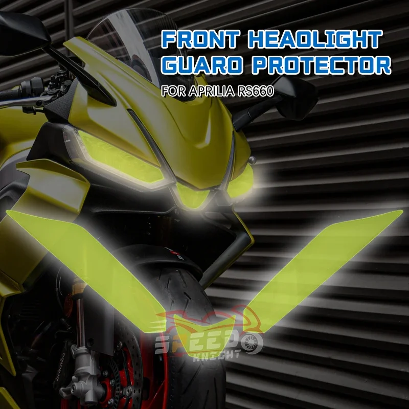 For Aprilia RS660 RS 660 2022-2024 22-24 Motorcycle Acrylic Front Headlight Guard Head Light Lens Cover Protector