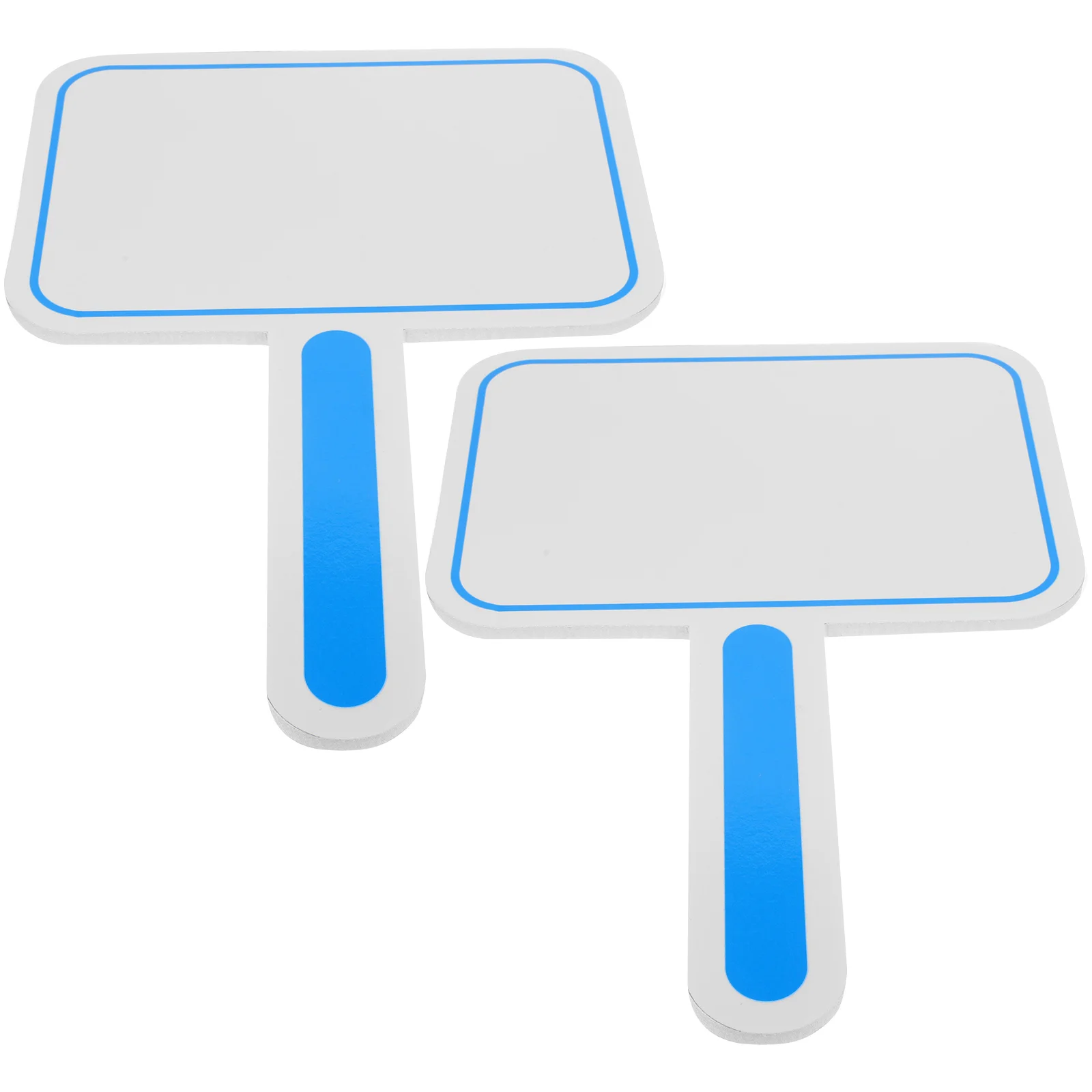 Handheld Whiteboards Branco Padding, Handheld Voting Paddle, pás de face única, quadros brancos