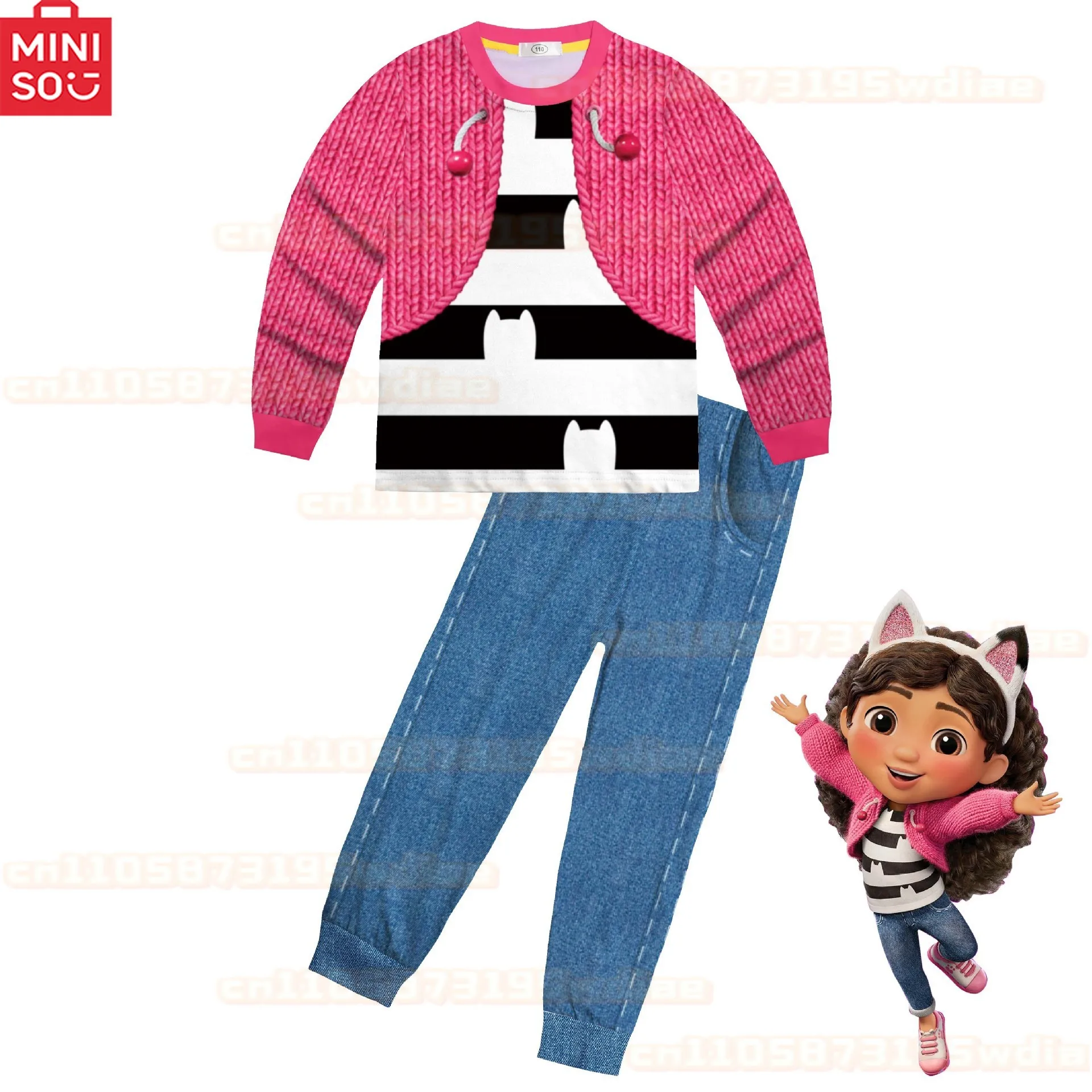 

Кукольный домик Габи, костюм для выступлений, детский карнавальный костюм, праздничная одежда, тканевый карнавальный костюм для дня рождения, детский карнавальный костюм для косплея