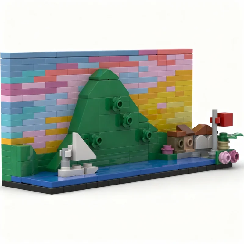 

320pcs MOC Bay Lugano Architecture Skylines Model Building Blocks Construction Toy Christmas Gifts DIY Creative Idea Education