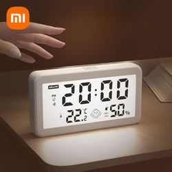 Xiaomi Delixi Household Electronic Thermometer Hygrometer Precision Wall Mounted Desktop Multi Functional Alarm Clock Calendar