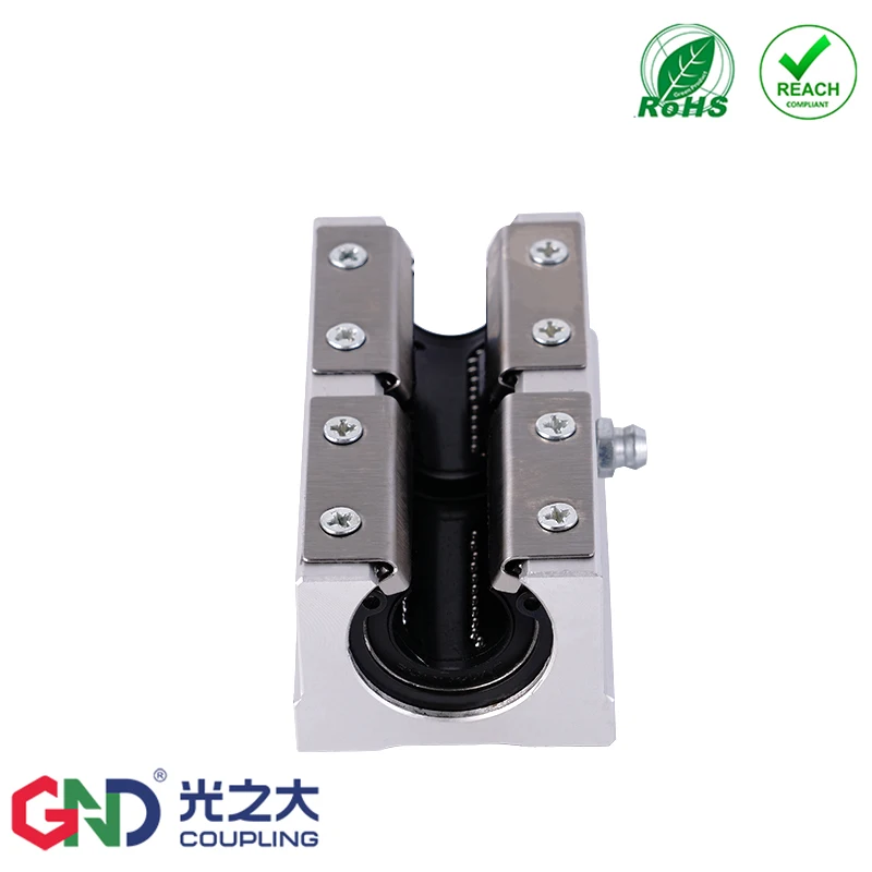 Linear Opening Lengthened Slider Optical Axis Guide Rail Bearing Seat SBR12LUU to 50LUU