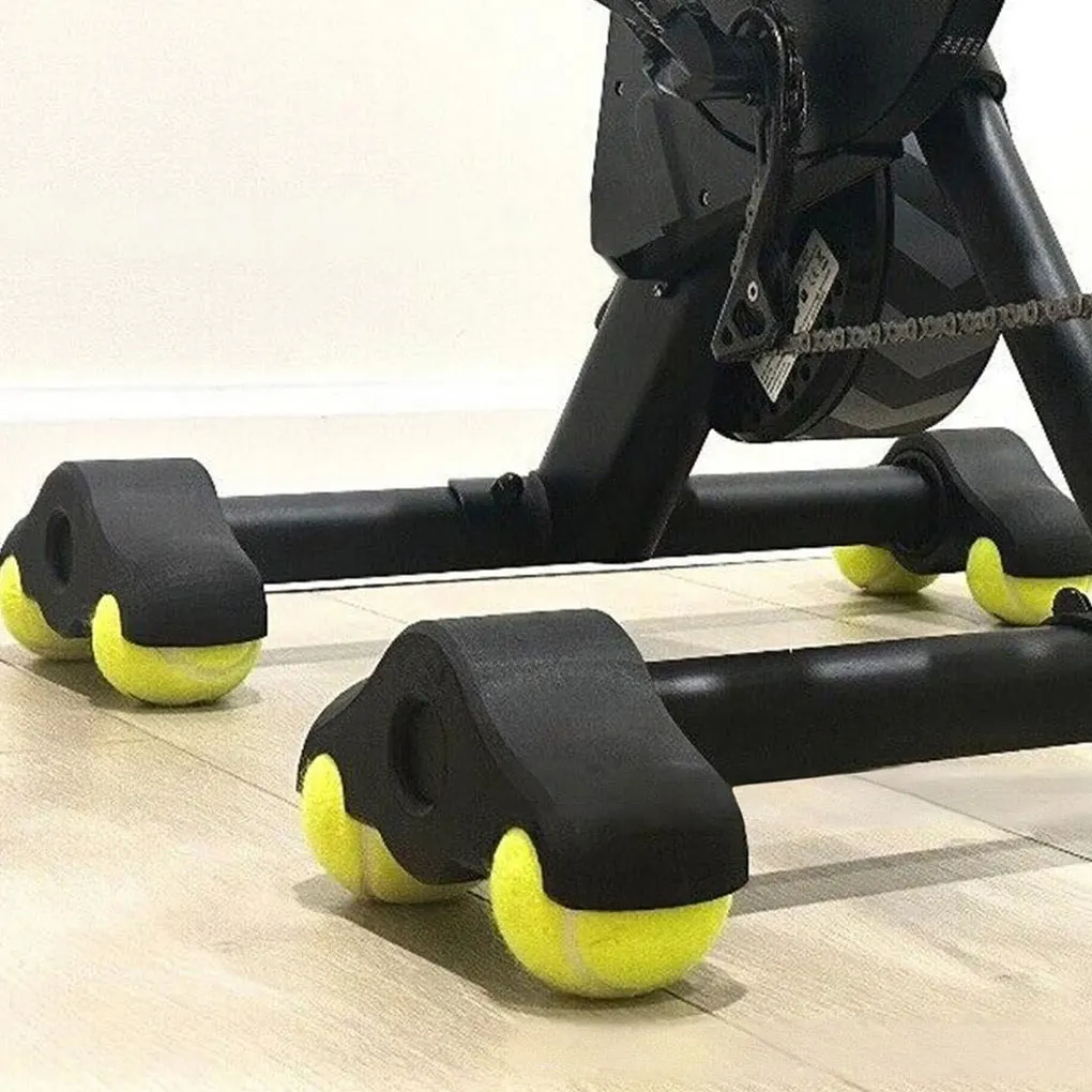 

4PCS Shock Absorbing Tennis Ball Foot Pads for Wahoo Kickr Core Cycling Training Foot Pads Indoor Cycling Bike Anti-slip Plate