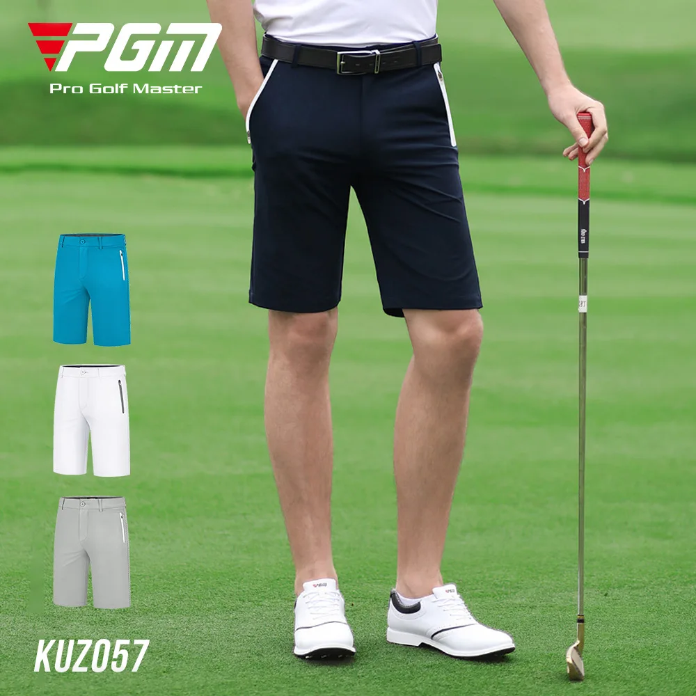 PGM Golf Pants Straight High Elasticity Quick-drying Fabric Elastic Waistband Men's Shorts Comfortable Breathable Hole Pants