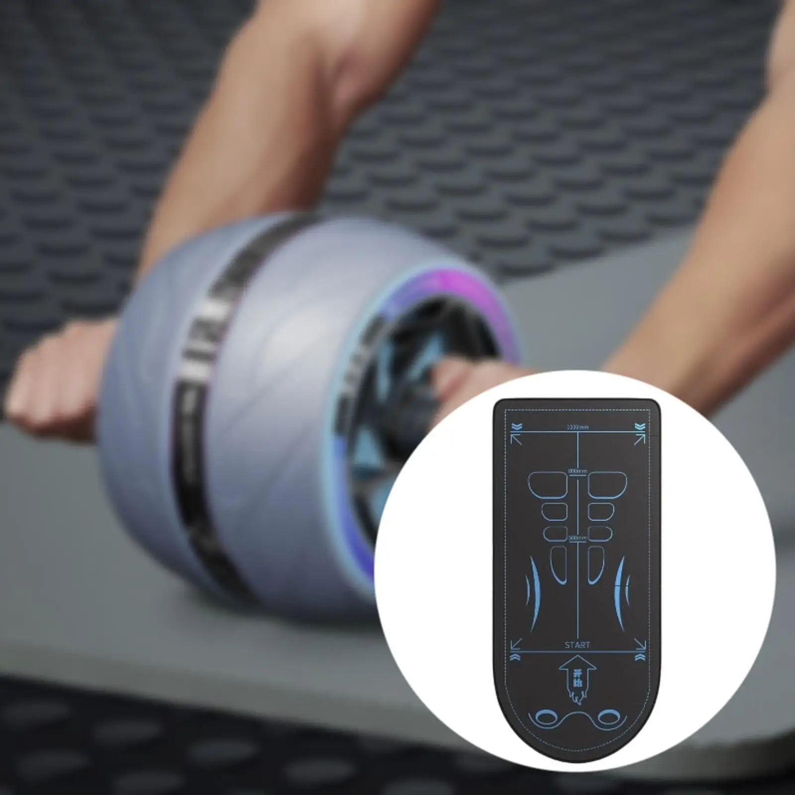 

Коврик для упражнений на роликовые колеса, напольный коврик для спортзала, для тренировок по пилатесу, скакалка