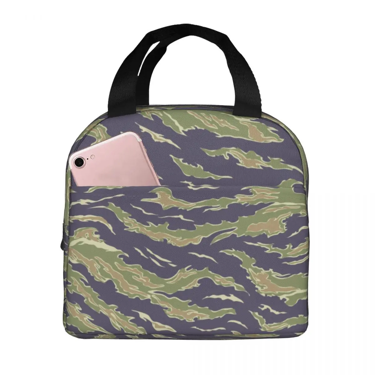 

Camouflage Lunch Bags Portable Insulated Oxford Cooler Bag Thermal Food Picnic Lunch Box for Women Children