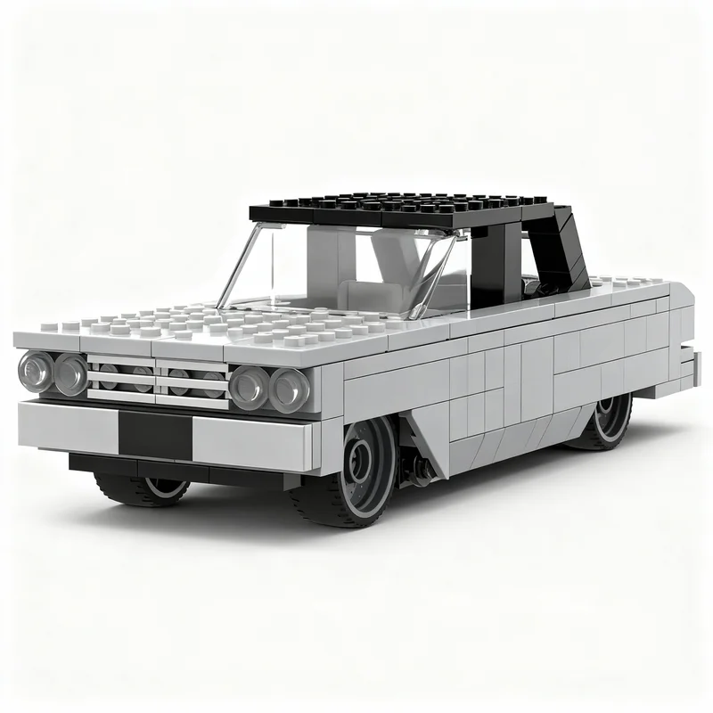 203 Piezas MOC City Champions Super Car Chevrolet Chevelle Malibu Sedán Modelo Tecnológico DIY Bloques de Construcción para Montar Regalo de Exhibición