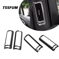 2PC Car Interior for Audi A6 A8 Q7 Q8 Car B-pillar Air Conditioning Air Vent Frame Sticker Panel Cover Interior Trim Accessories