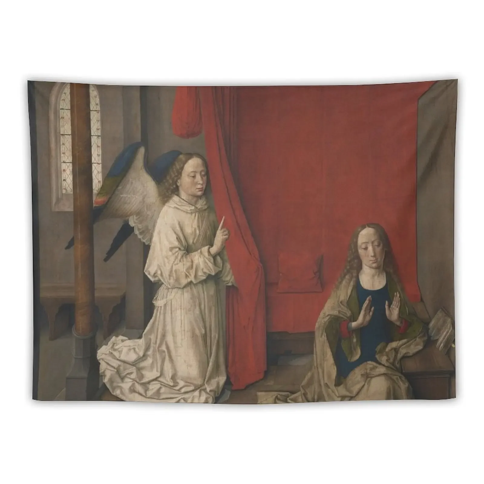 The Annunciation - Dieric Bouts Tapestry Room Ornaments Room Decore Aesthetic Tapestry