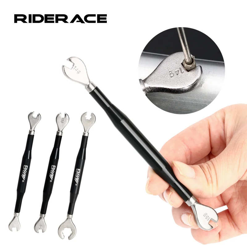 Bike Spokes Wrench Carbon Steel Mountain Road Bicycle Wheel Rim Spanner Adjustment Correction Installation Tool MTB Repair Tool