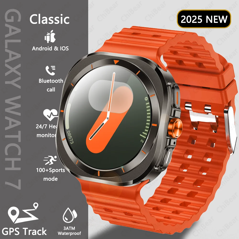 

2025 New Smart Watch GT7 Ultra Men GPS Sports Fitness Tracker Heart Rate Bluetooth Call 3ATM Waterproof Smartwatch For Galaxy