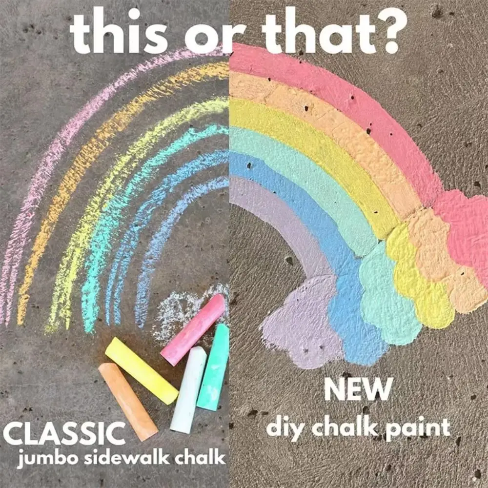 

Кисть с губчатой головкой, тротуарная меловая кисть, набор кистей для рисования, экологически чистая кисть для мела, удобная толстая ручка, изготовление карт