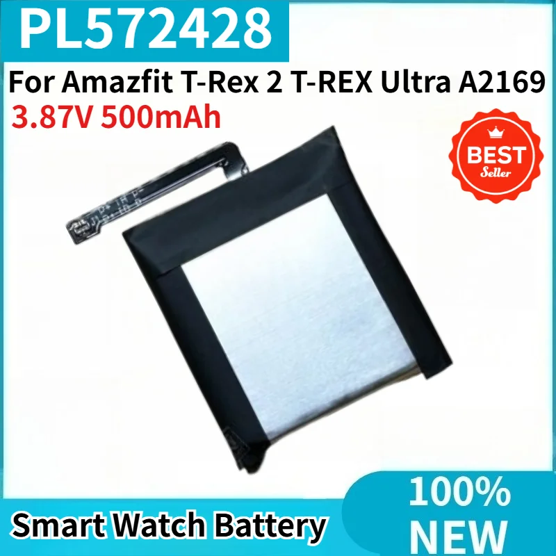 PL572428 Battery for Amazfit T-Rex 2 T-REX Ultra A2169 Smart Watch High Quality Replacement Battery 3.87V 500mAh