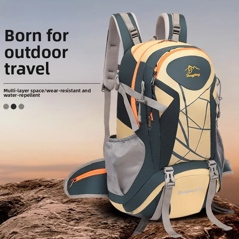 

Climbing Camping Backpack Sports Travel Duffel Bag for Men Women with Shoes Outdoor Hikking Cycling Rucksack Luggage Storage Bag