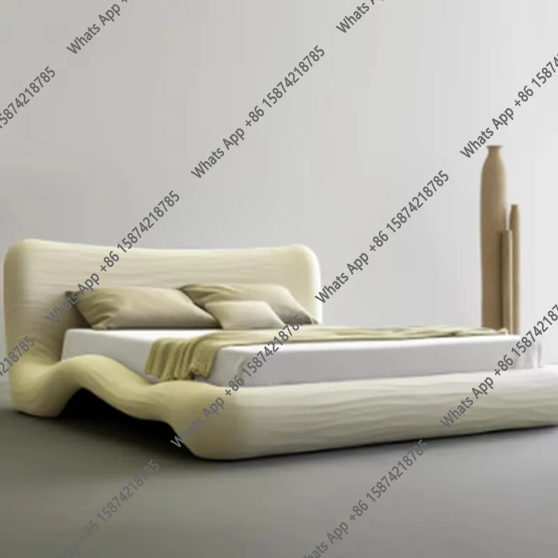 

Sm Europen Luxury Velvet Bed Double Set White Large Floor Adults Headboards Bedroom Beds King Size Loft Cama De Casal Furniture