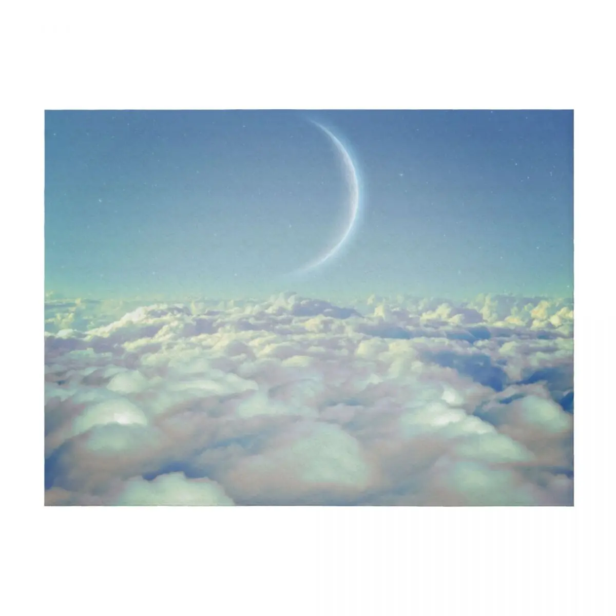 

Dream Above The Clouds Throw Blanket Custom Baby Cute Plaid Luxury Thicken Blankets