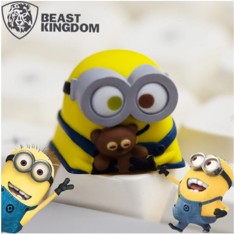 

BeastKingdom Despicable Me Minions Bob Cross Switch Keyboard Caps Creative Personality High Value Resin Cartoon Cute Keycaps