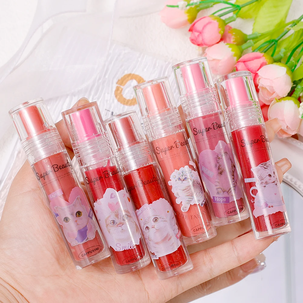 Gelee Spiegel Lip gloss befeuchten wasserdichte sexy flüssige Lippenstift Make-up dauerhafte Antihaft-Lippen praller Lippen tönung koreanische Kosmetik