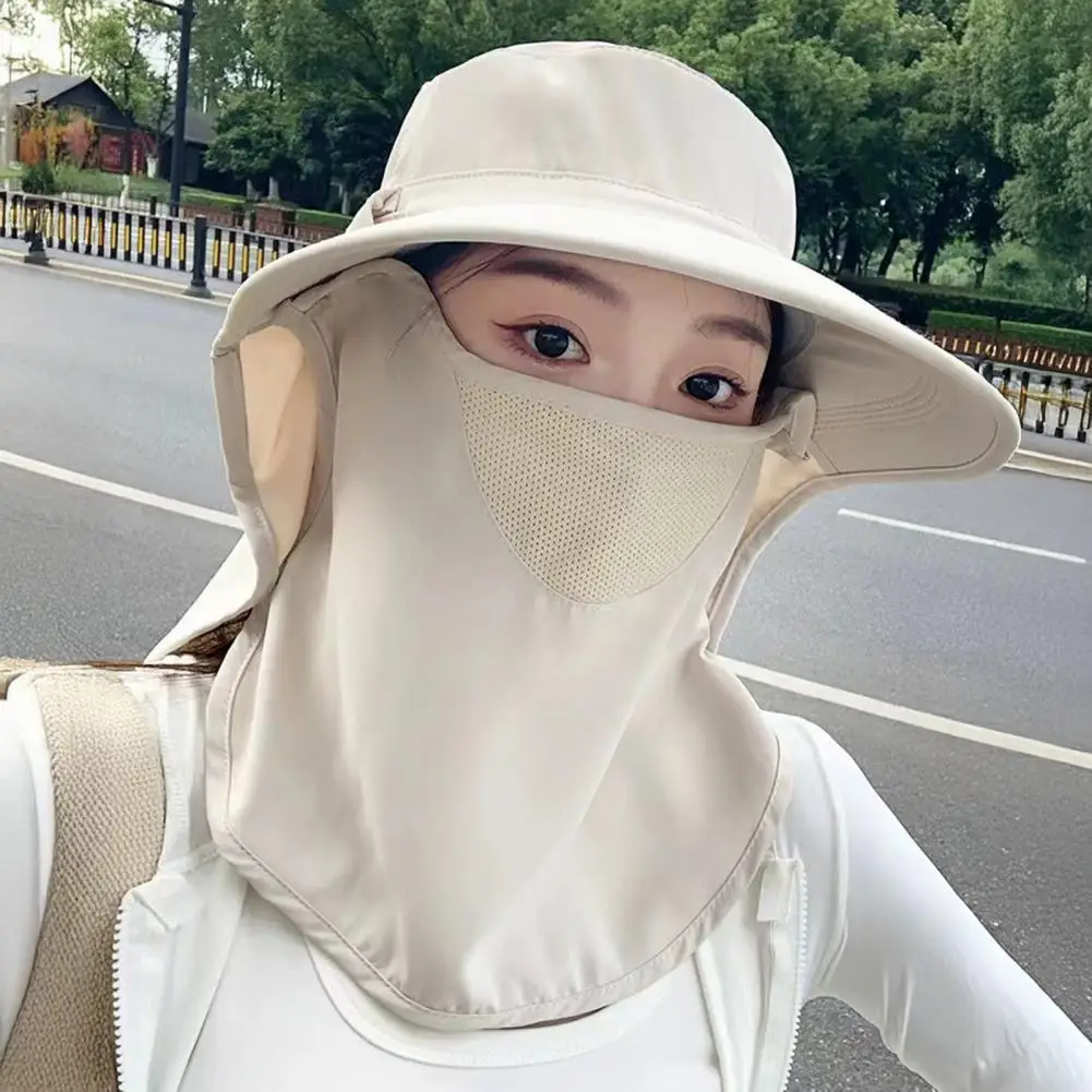 

Women Hat Flat Top Wide Brim Foldable Sun Hat Lightweight Breathable Strong Sunshade Effect Summer Hat