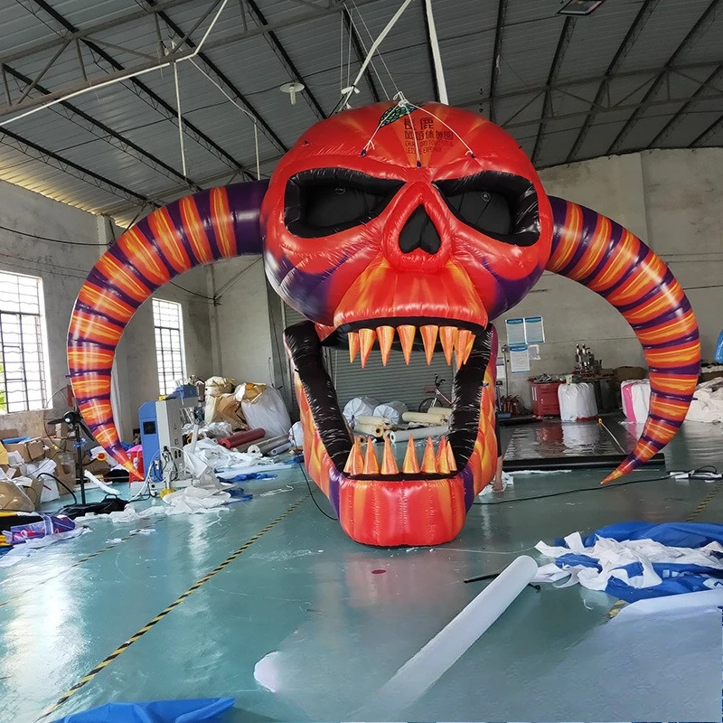 

Halloween Inflatable Arch, Ghost's Day Bar Interior Decoration Props, Halloween Horror Bull Head Horn Air Model