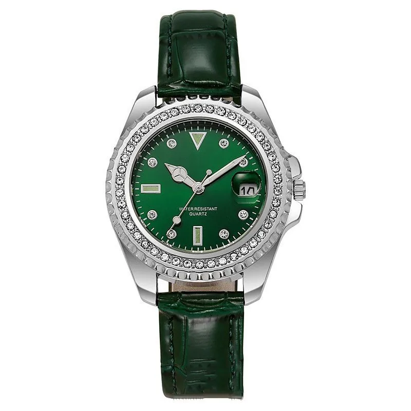 Live Stream Klein Groen Horloge Dameshorloge Quartz Dameshorloge Luxe Hoogwaardig Waterdicht-Embe