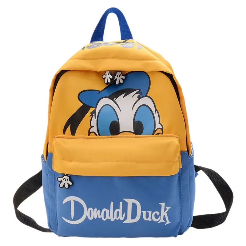 Disney Cartoon Donald Duck Children\'s Backpack Cute Mickey Mouse Kindergarten Boys Girls Backpacks School Bags Children\'s Gifts