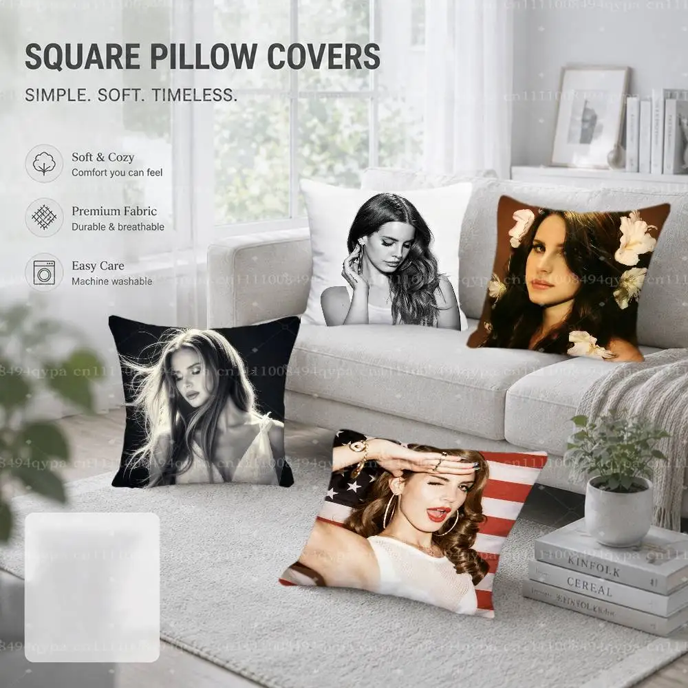 L-Lana Dey Ray Cinnamon Gril Pillowcase With Zipper Throw Pillow Cover Decorative Shams Cushion Covers for Bed Living Room Couch